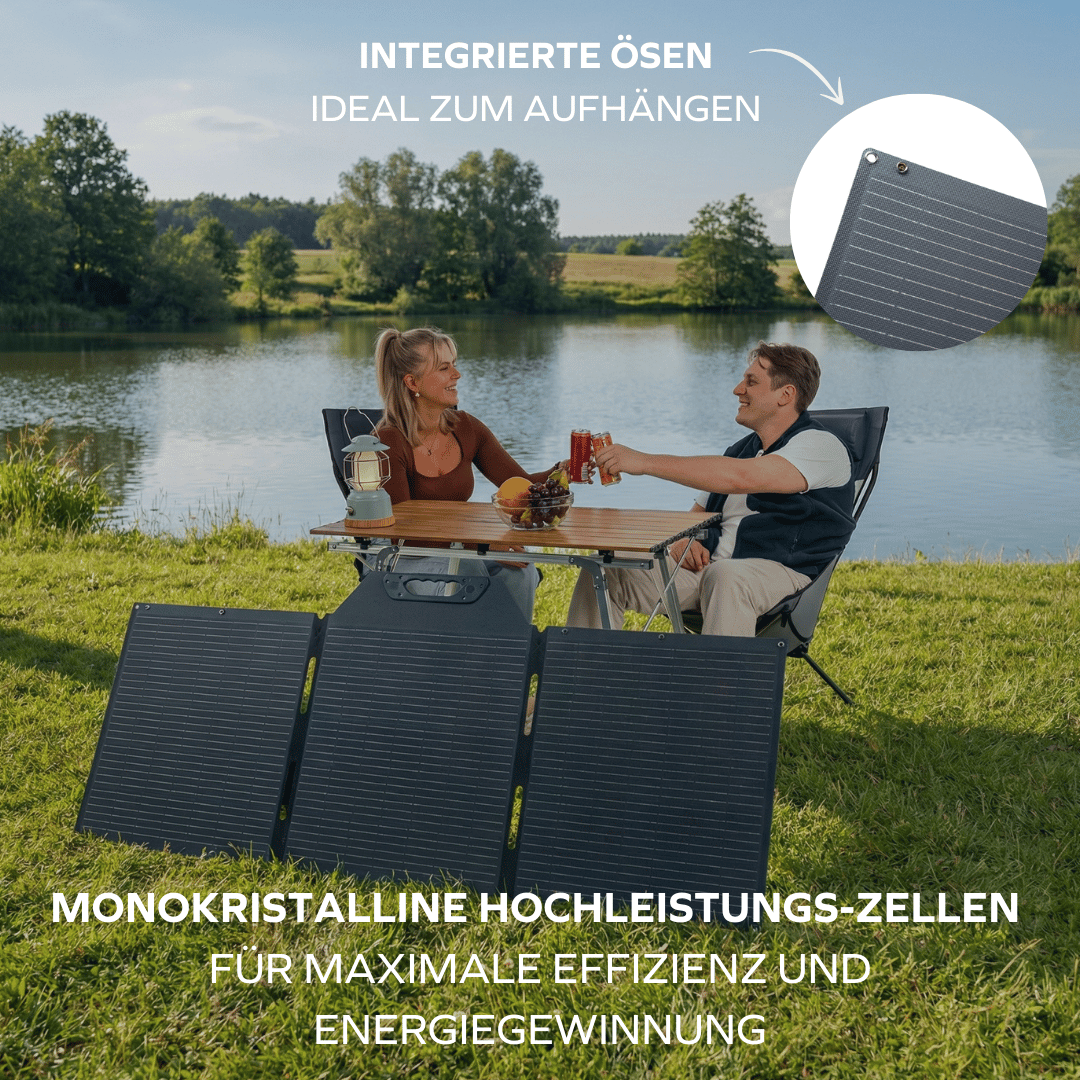Faltbares Solar-Panel 150 Wp