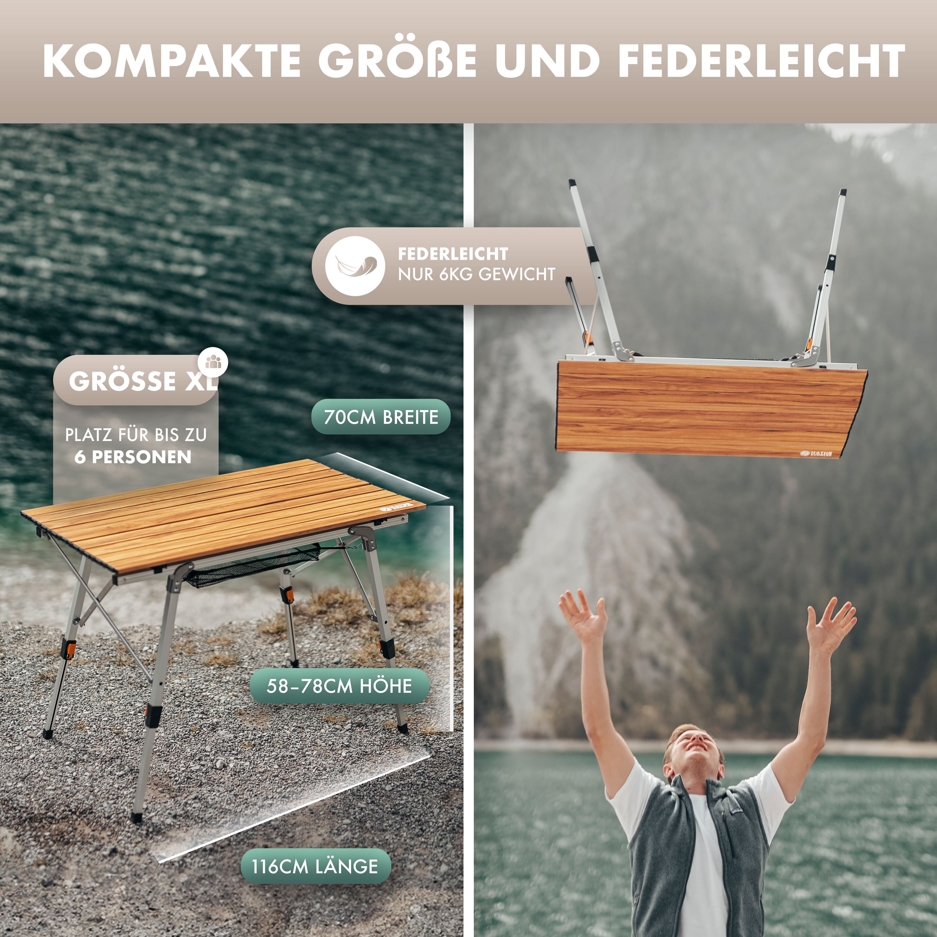 Campingtisch SOLID LITEC+