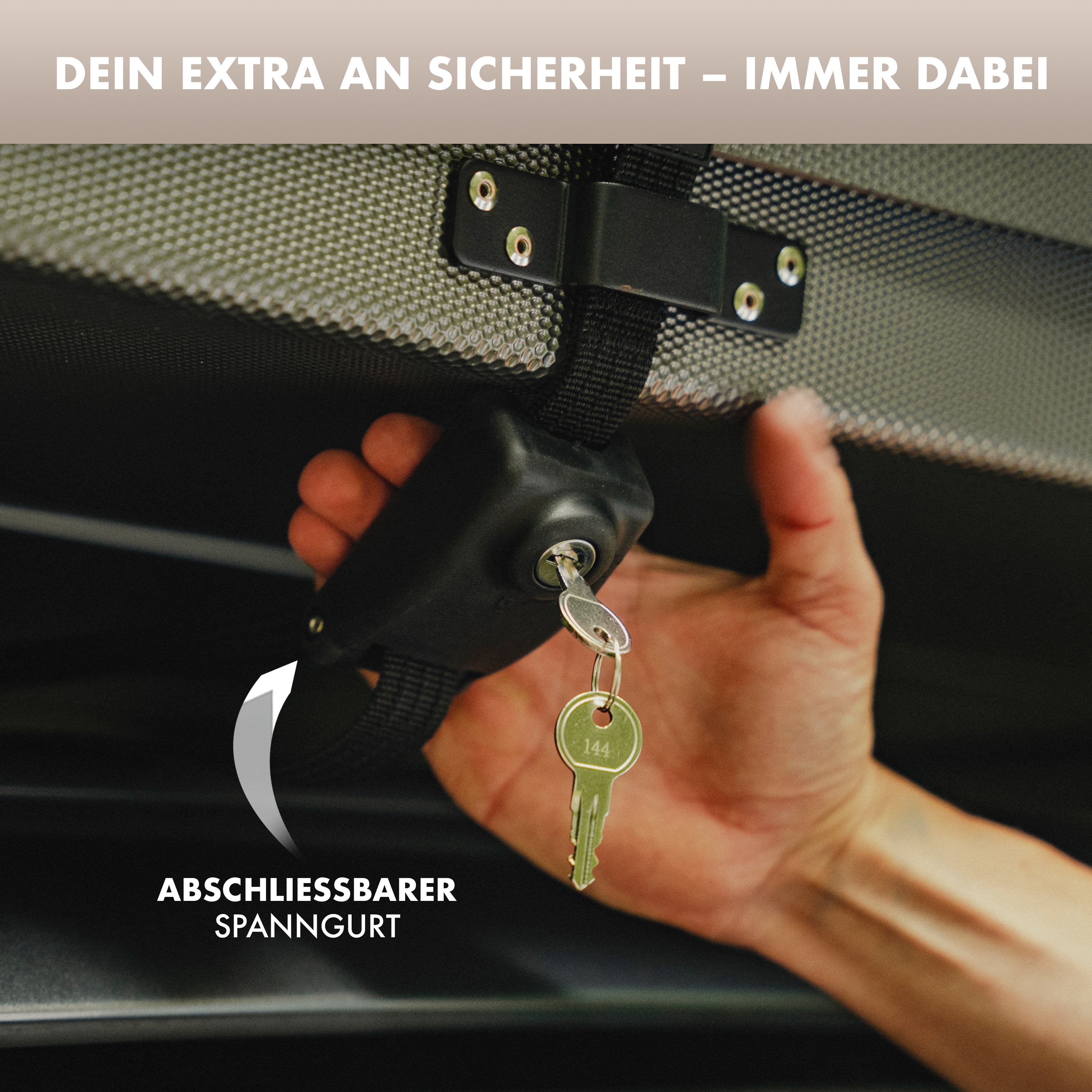 Abschließbarer Spanngurt
