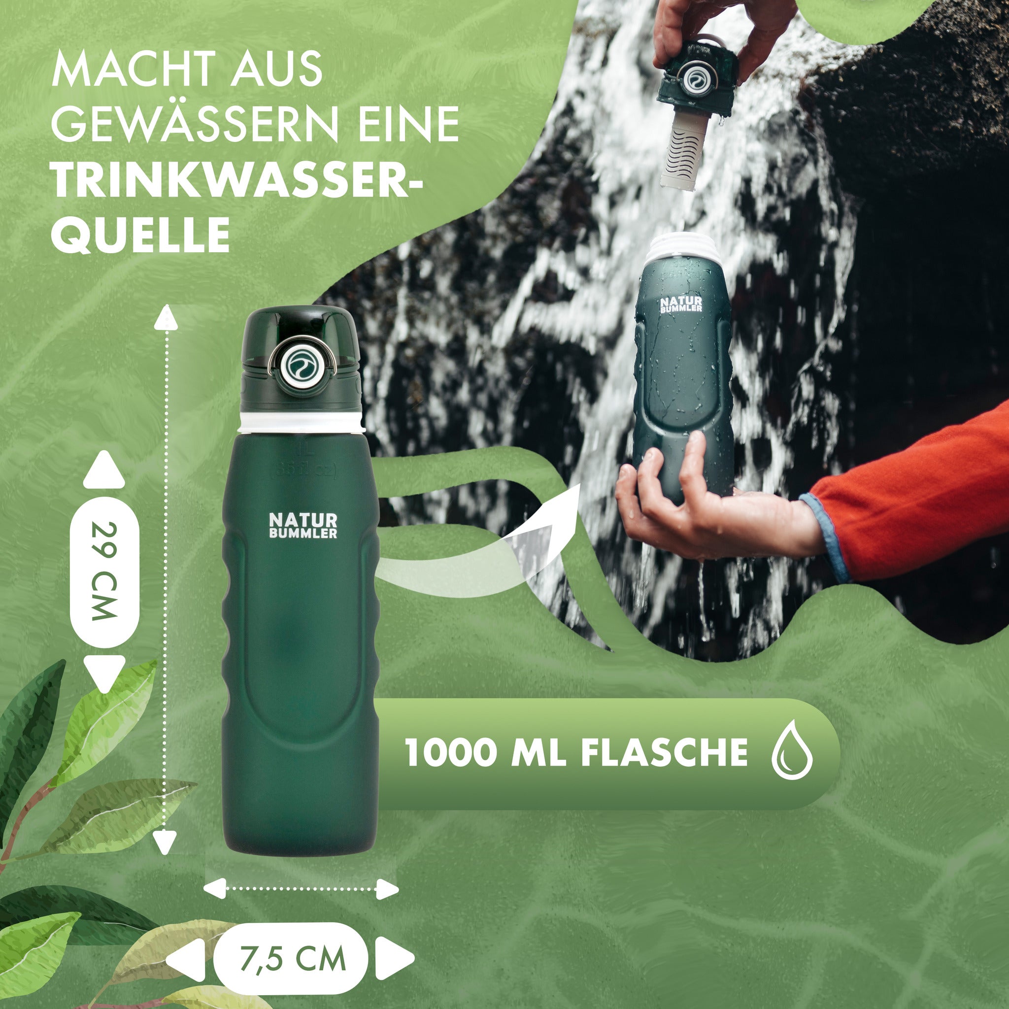 Outdoor Trinkflasche mit Filter